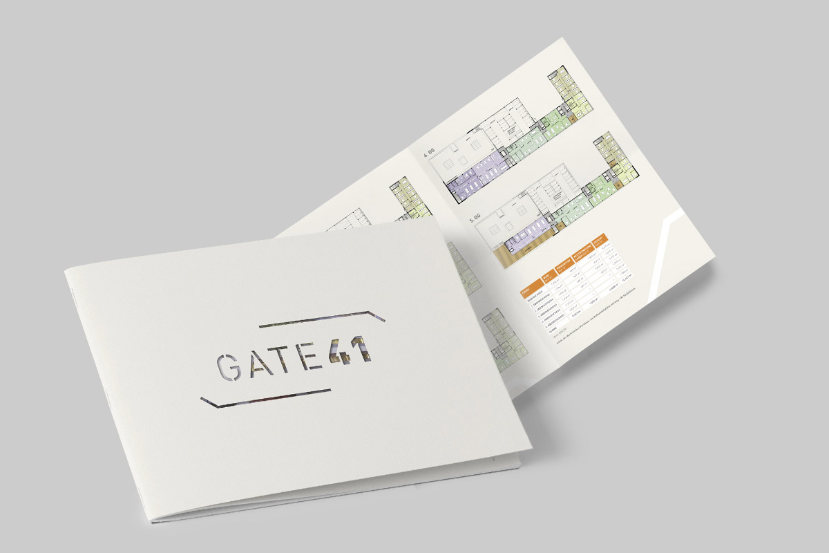 Gate41 Faltplan + Broschüre