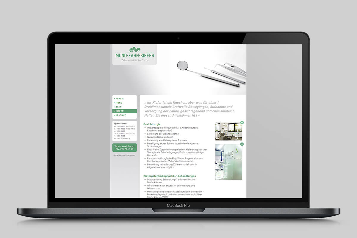 Zahnarzt Website