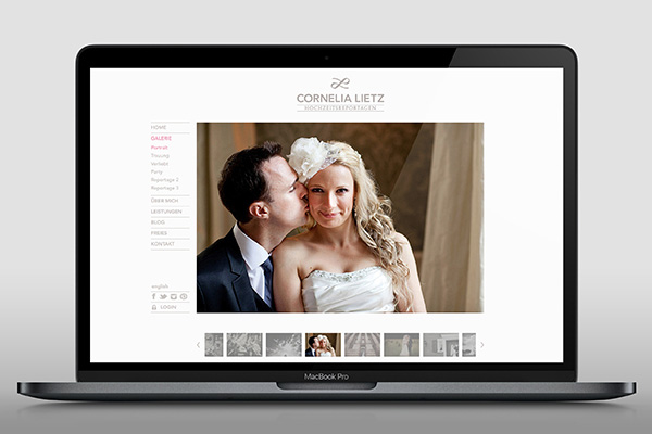 Hochzeitsfotografin Logo & Website